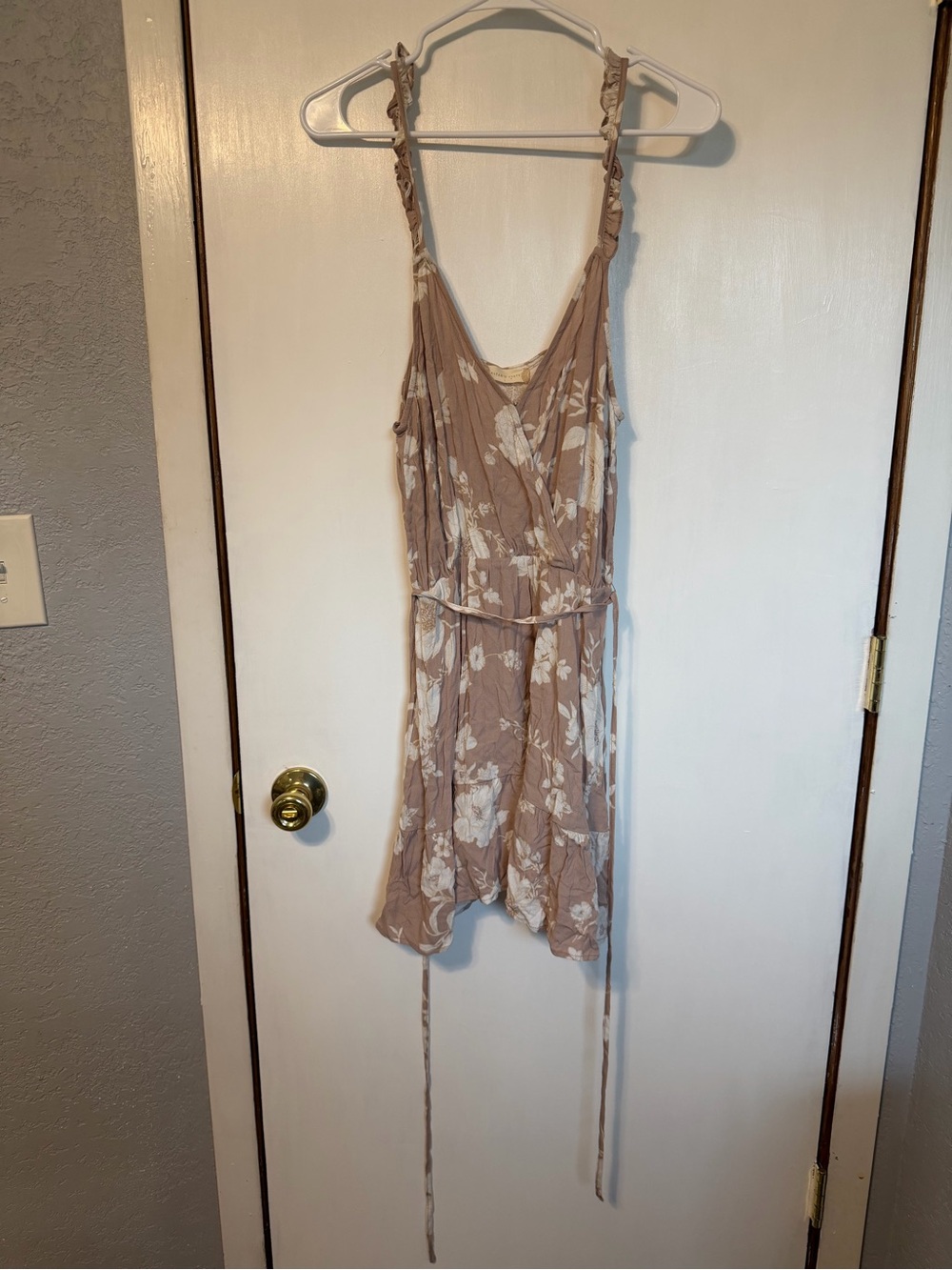 Altar'd State Mauve Floral Wrap Sundress